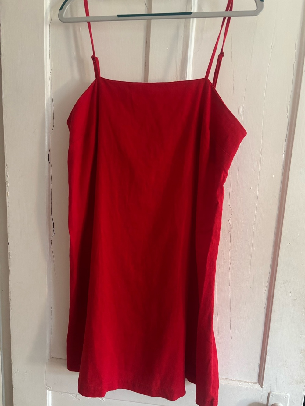 a new day Red Spaghetti-Strap Mini Dress